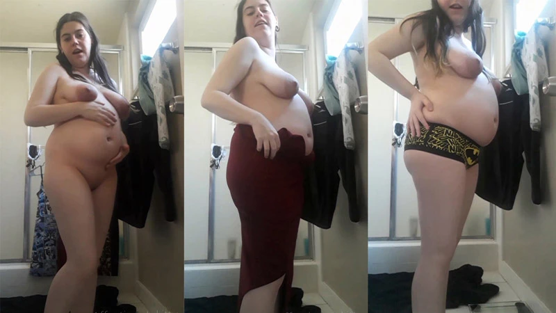 AffectionateKitty in Video Prepregnancy clothes try on 24 weeks [Striptease, Cuckolding] (2023/Mp4/1000 MB)