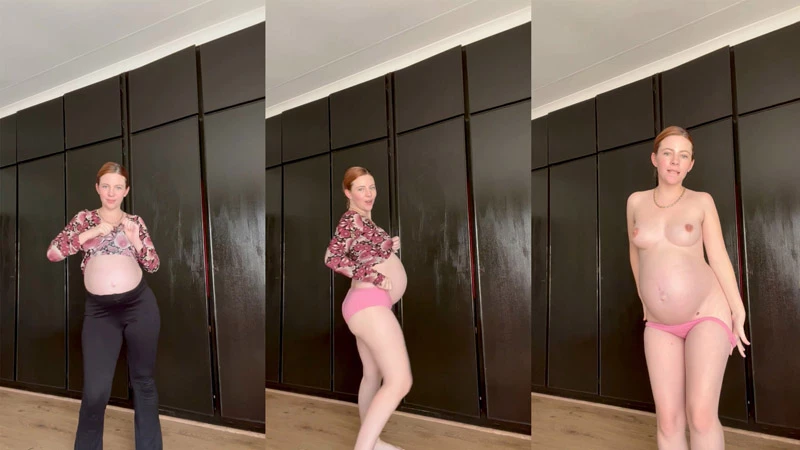 Broody Babe Jamie in Video Strip And Dance 34 Weeks Pregnant [Bush, Titfucking] (//500MB)