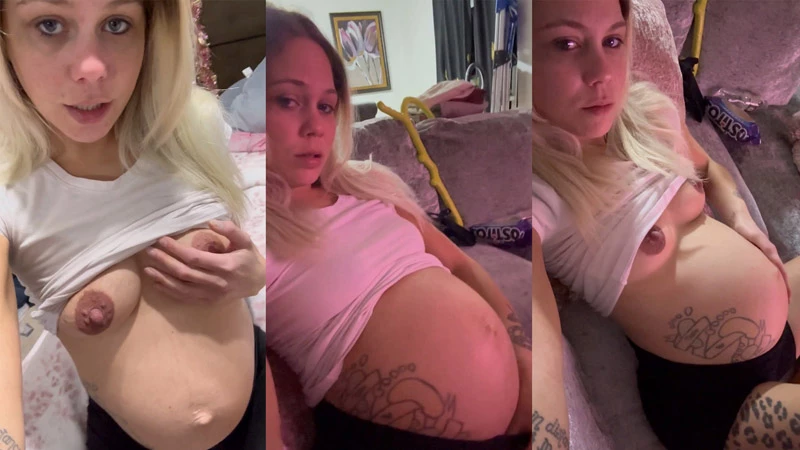 AnaMarie in Video Bloated Huge Pregnant Belly [Contractions, Lesbian] (//500MB)